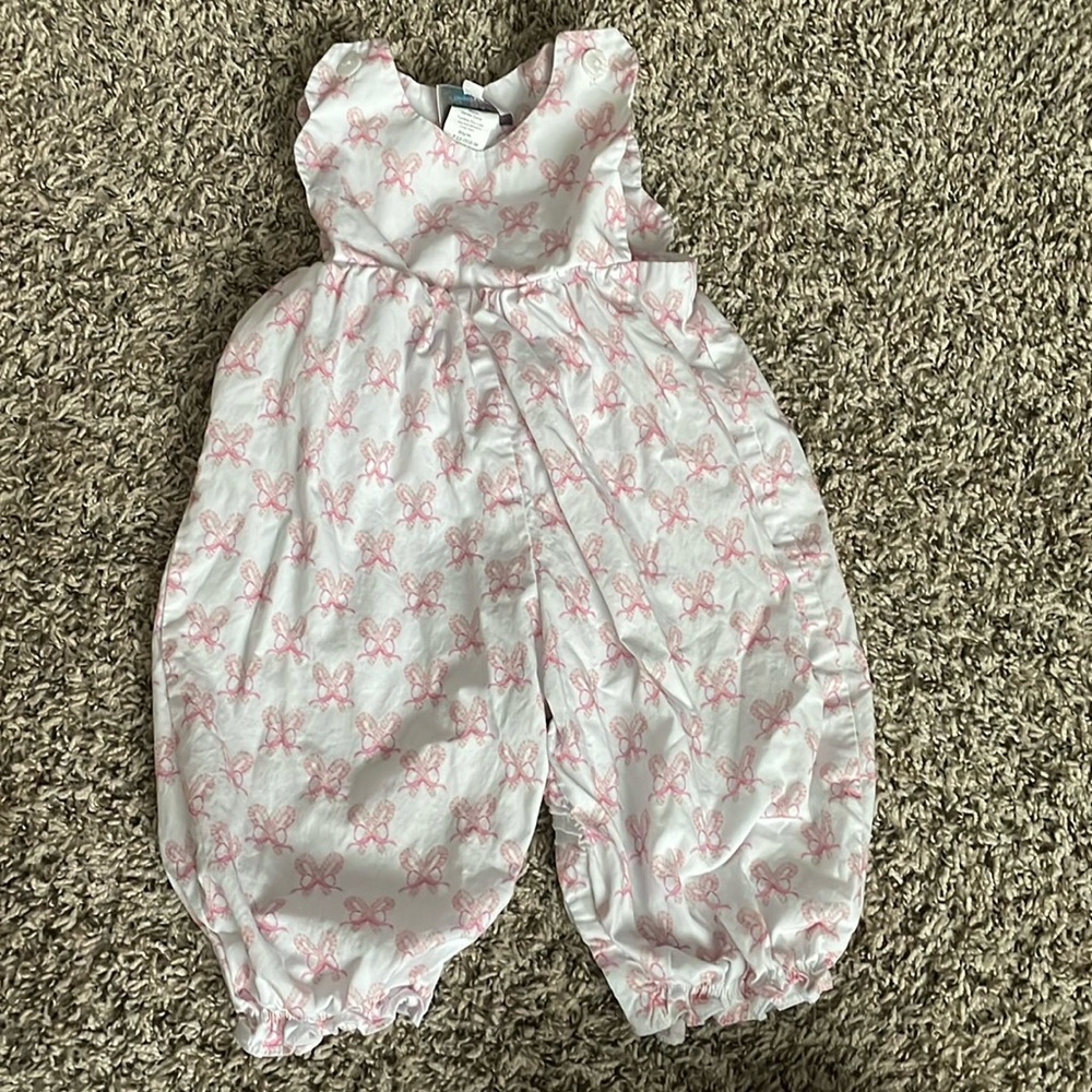 James and Lottie Candy Cane romper